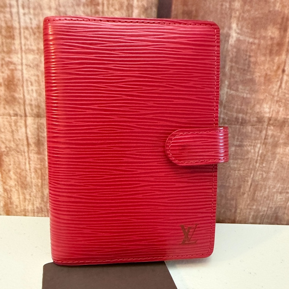 Louis Vuitton Scarlet Epi Leather Card Holder